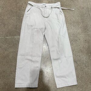 Abercrombie and Fitch Loose High Rise Tan Jeans